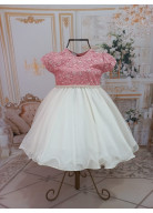 VESTIDO ROSE COM OFF WHITE TAM. 3